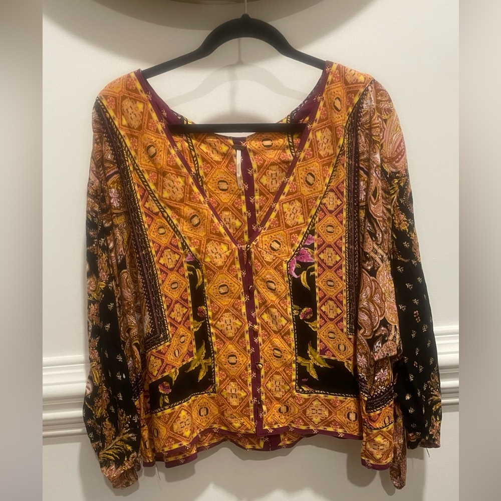 FREE PEOPLE / Catch Me If You Can Top/ Size M - Picture 8 of 12